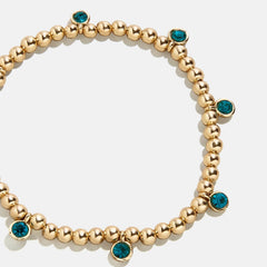 Birthstone Pisa Bracelet - Blue Zircon