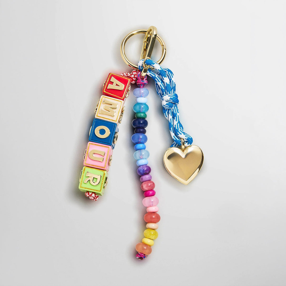 Amour Heart Bag Charm - Multi