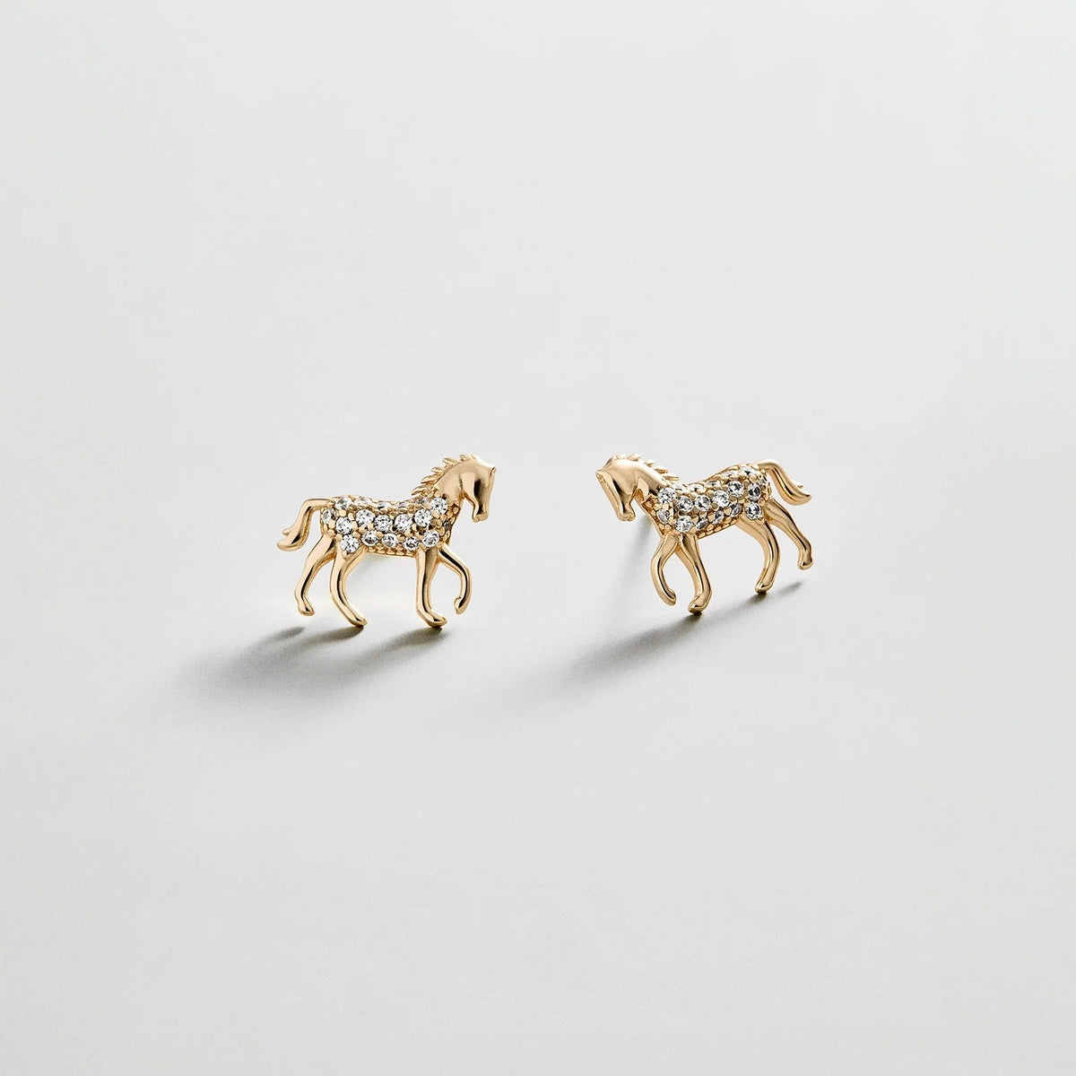 14K Gold Just For Fun Earrings - Horse