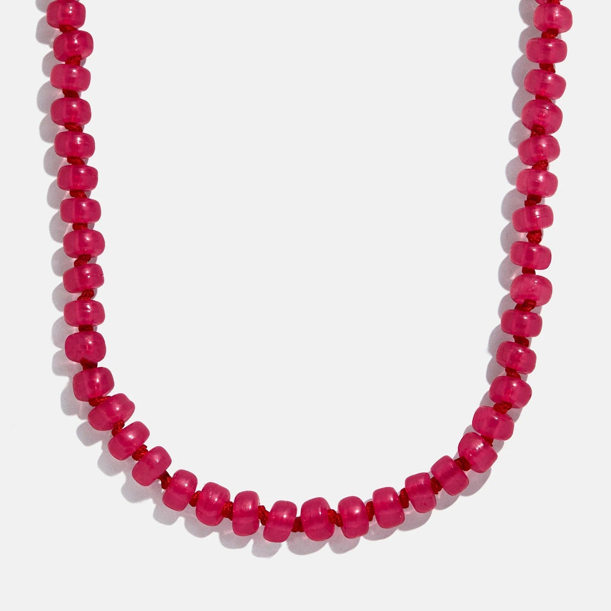 Bead-azzled Kids Necklace - Hot Pink