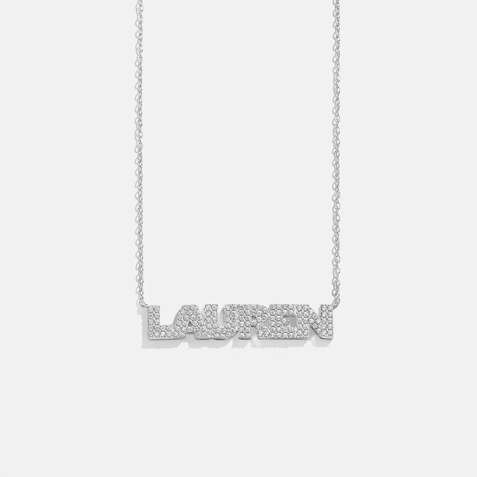 14K Gold Custom Nameplate Necklace - Bold