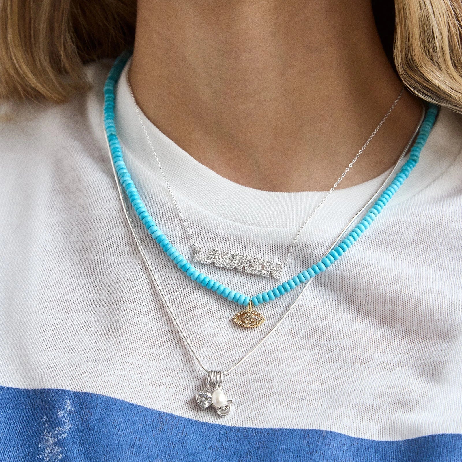 14K Gold Custom Nameplate Necklace - Bold