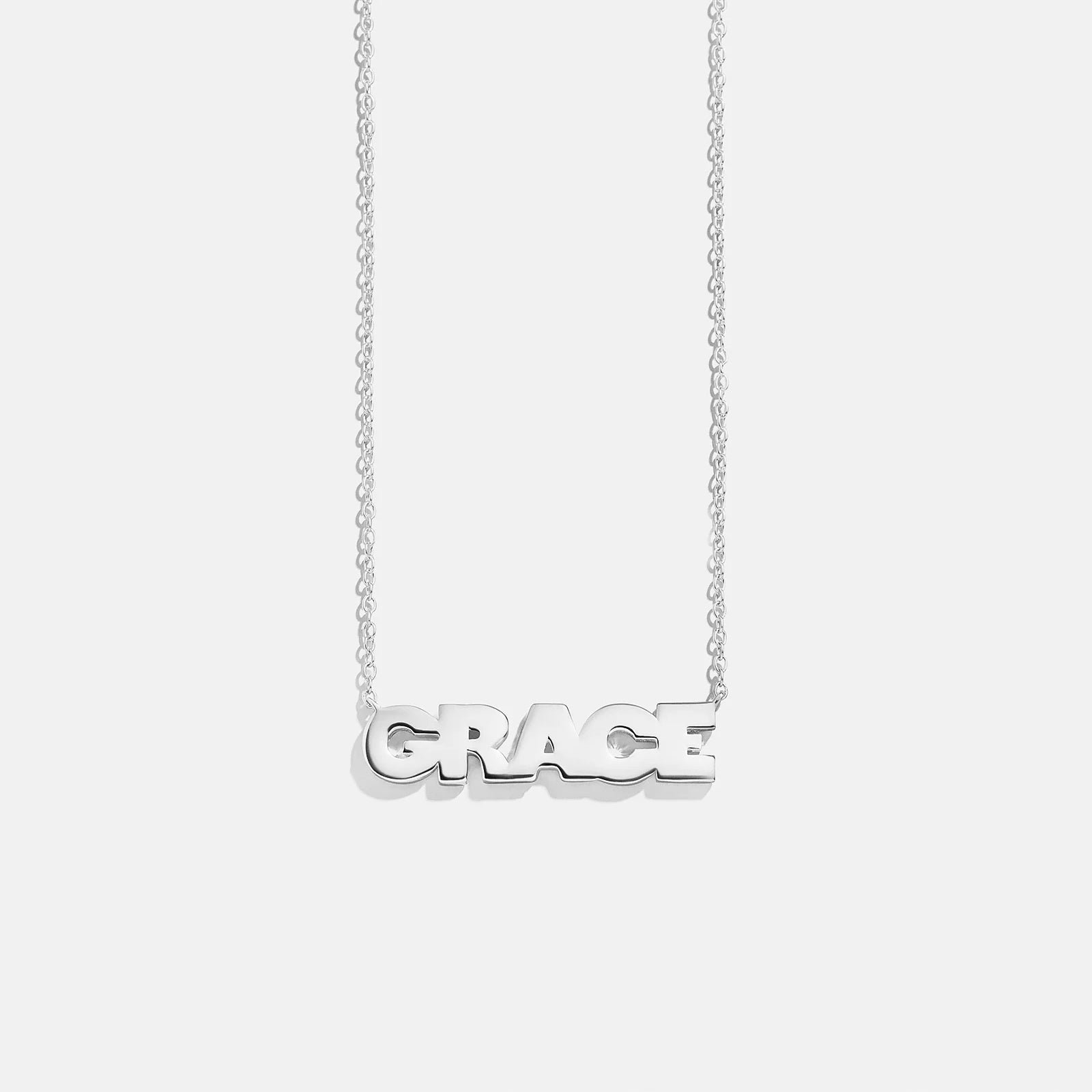14K Gold Custom Nameplate Necklace - Bold