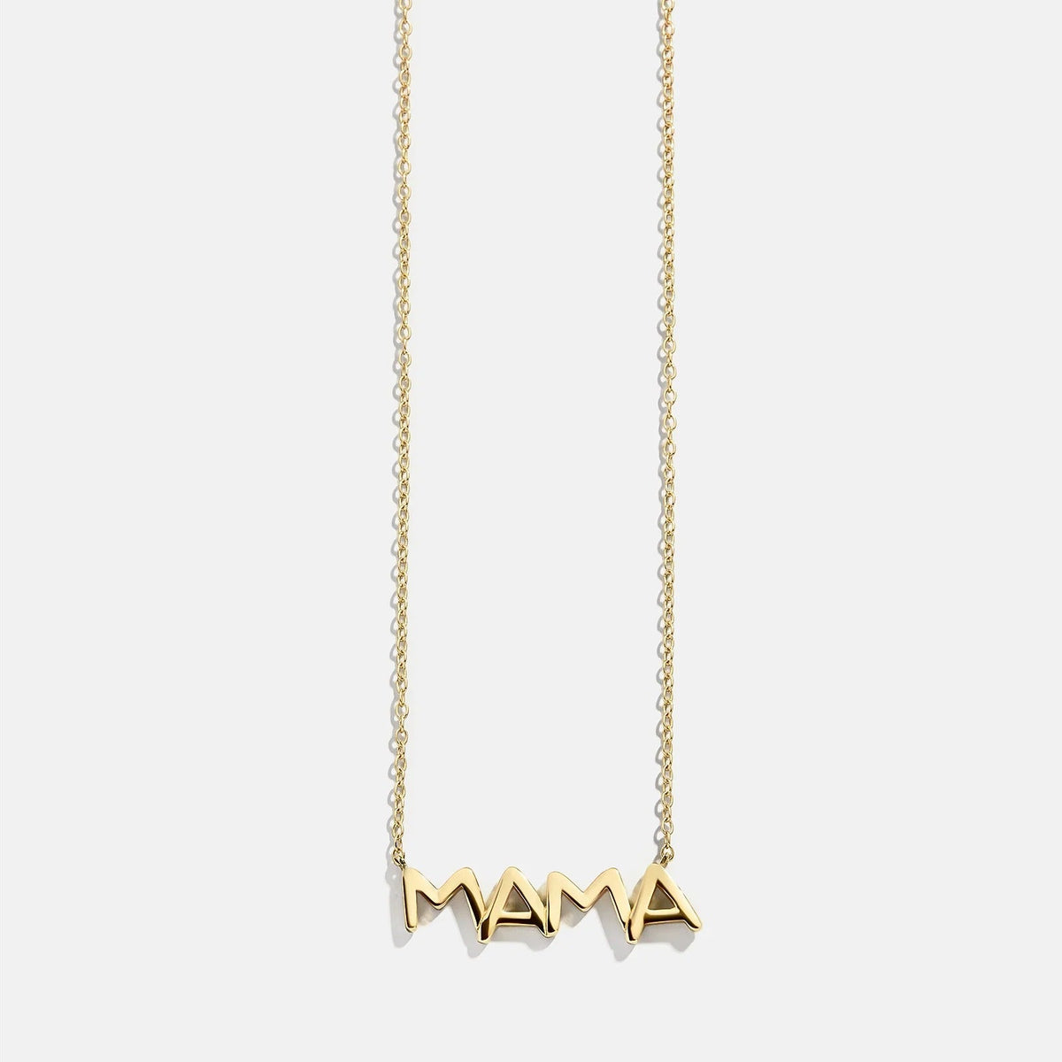 14K Gold Custom Nameplate Necklace - Organic