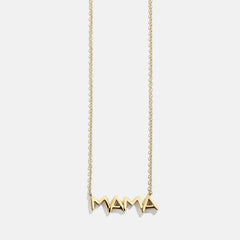 14K Gold Custom Nameplate Necklace - Organic