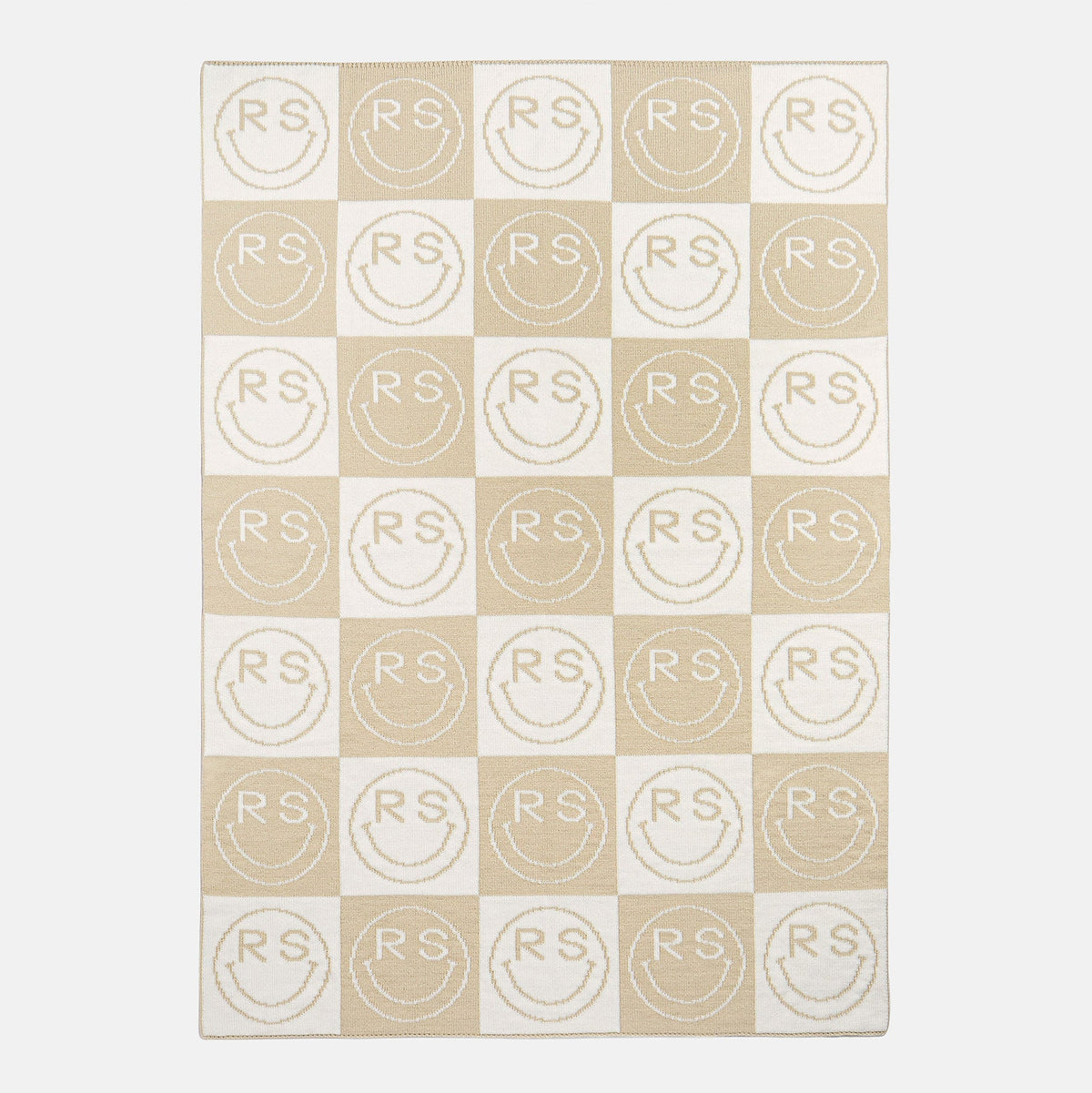 All Smiles Custom Blanket - Natural/Beige