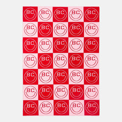 All Smiles Custom Blanket - Pink/Red