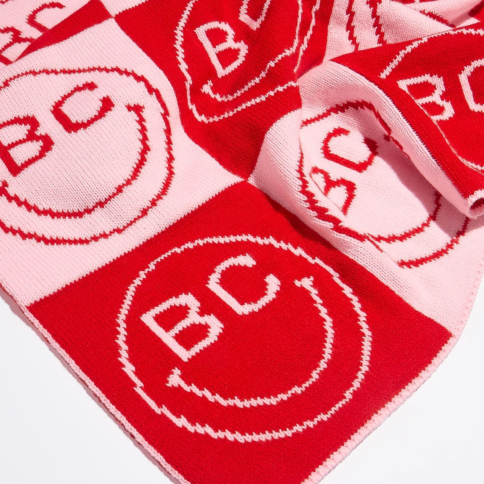 All Smiles Custom Blanket - Pink/Red
