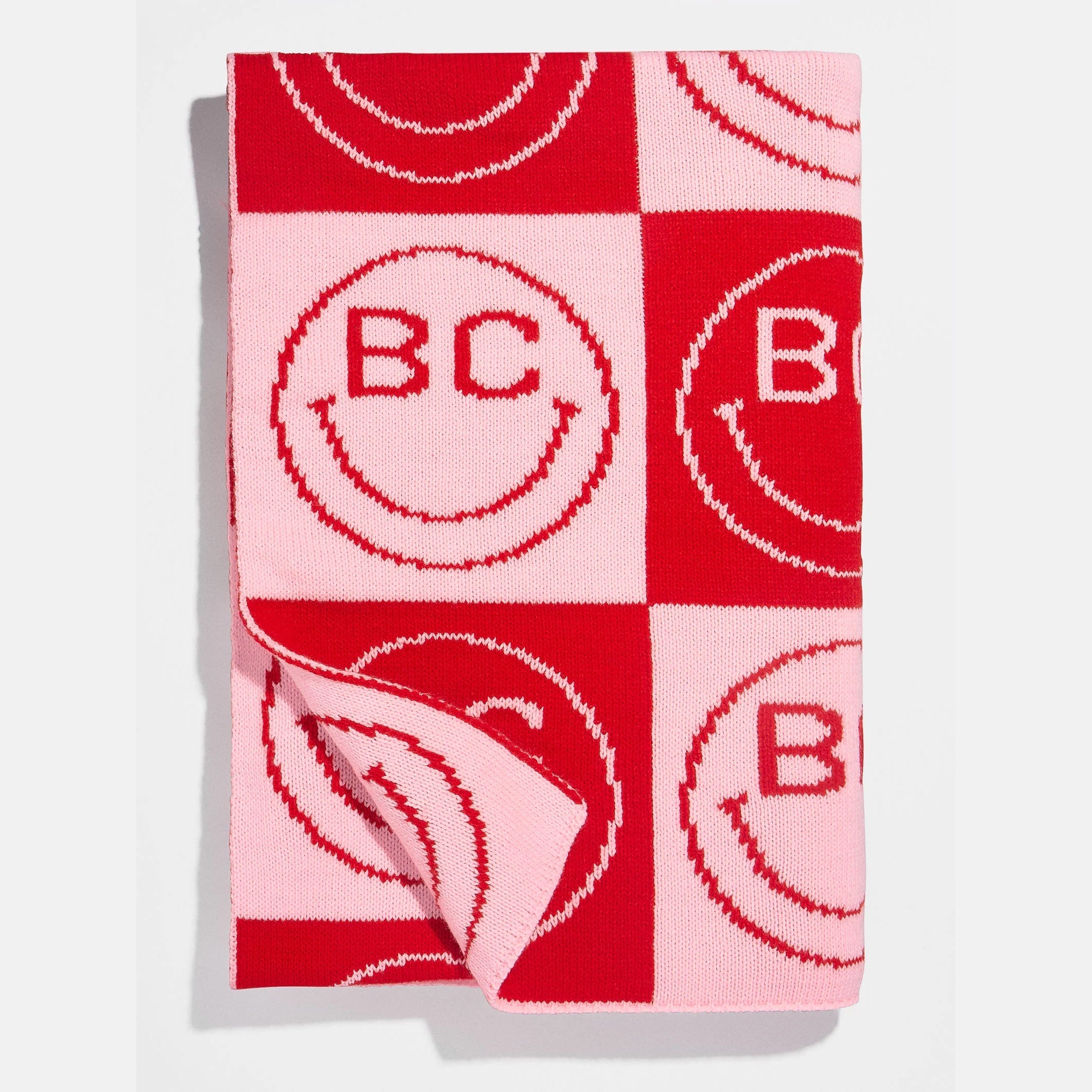 All Smiles Custom Blanket - Pink/Red