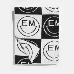All Smiles Custom Blanket - Black/White