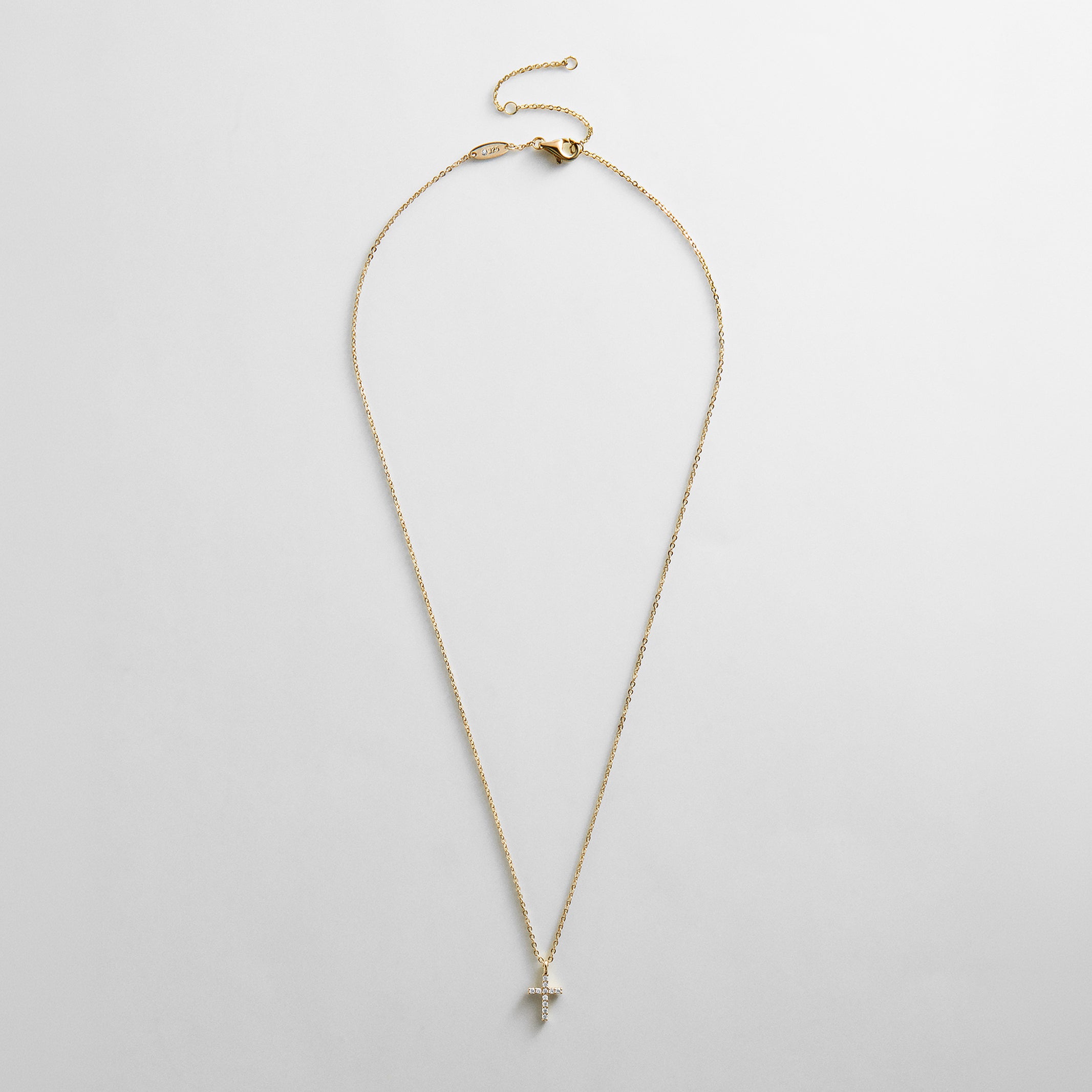 Agape 14K Gold Necklace - Gold/Pavé
