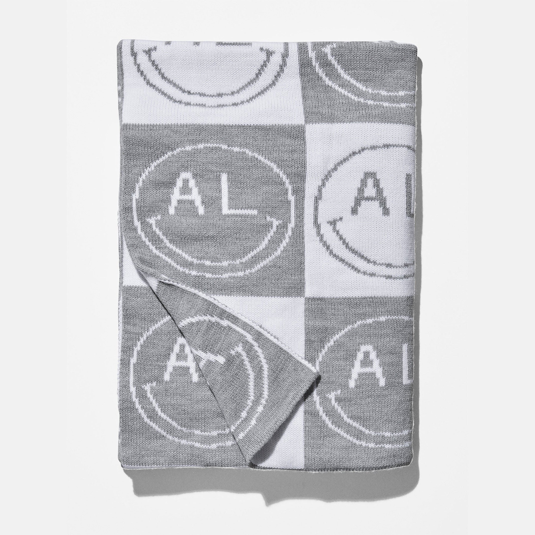 All Smiles Custom Blanket - Gray/White