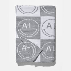 All Smiles Custom Blanket - Gray/White
