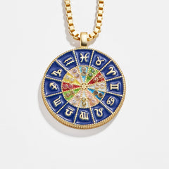 18K Gold Reversible Medallion Necklace - Astro