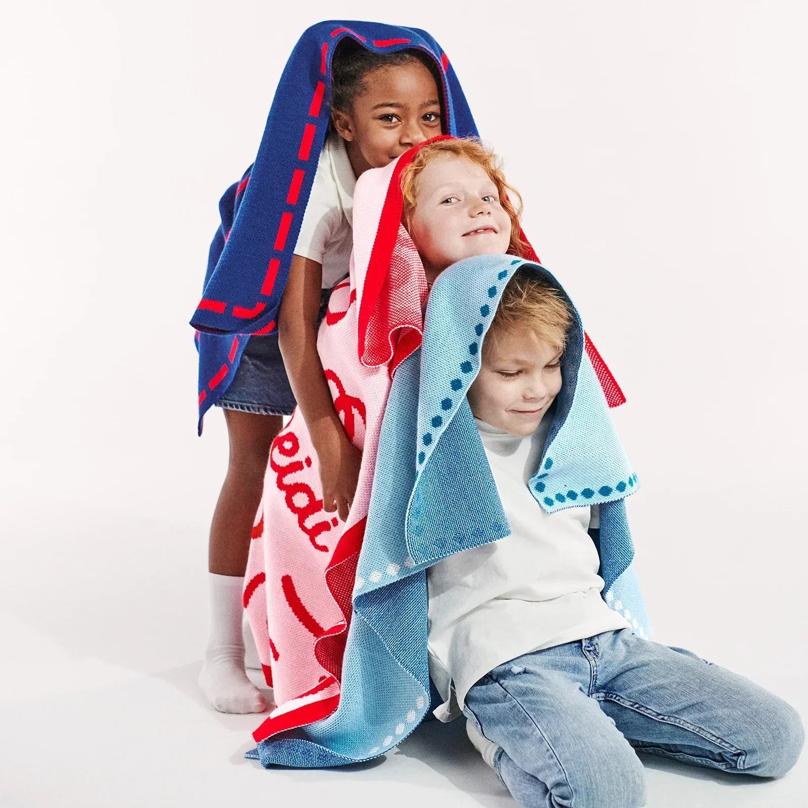 Baby Steps Kids' Custom Blanket - Light Blue/Navy