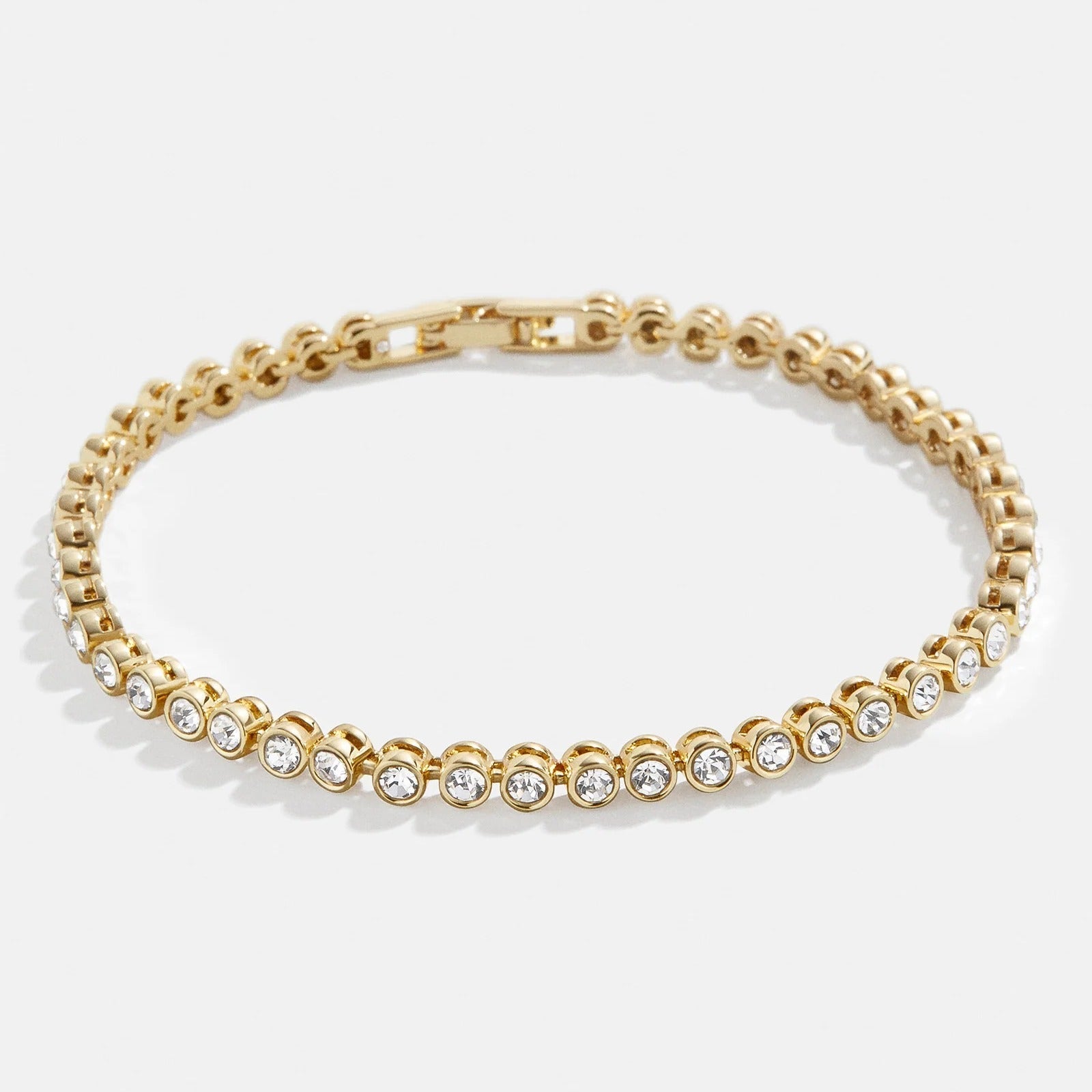 Amalie Tennis Bracelet - Round Bezel