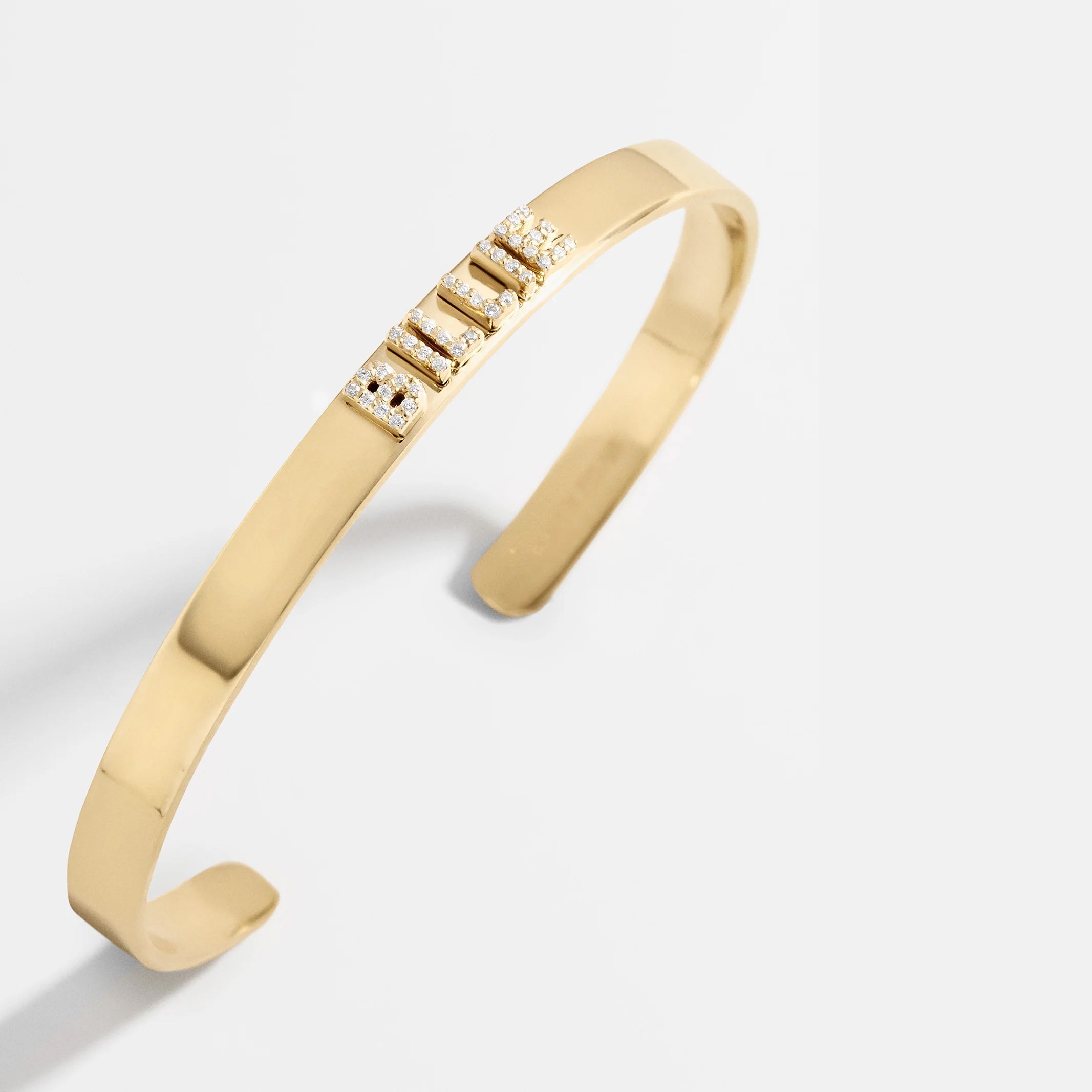 14K Gold Custom Cuff Bracelet
