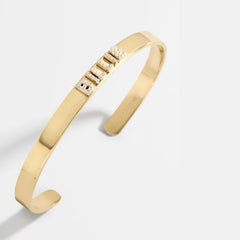 14K Gold Custom Cuff Bracelet