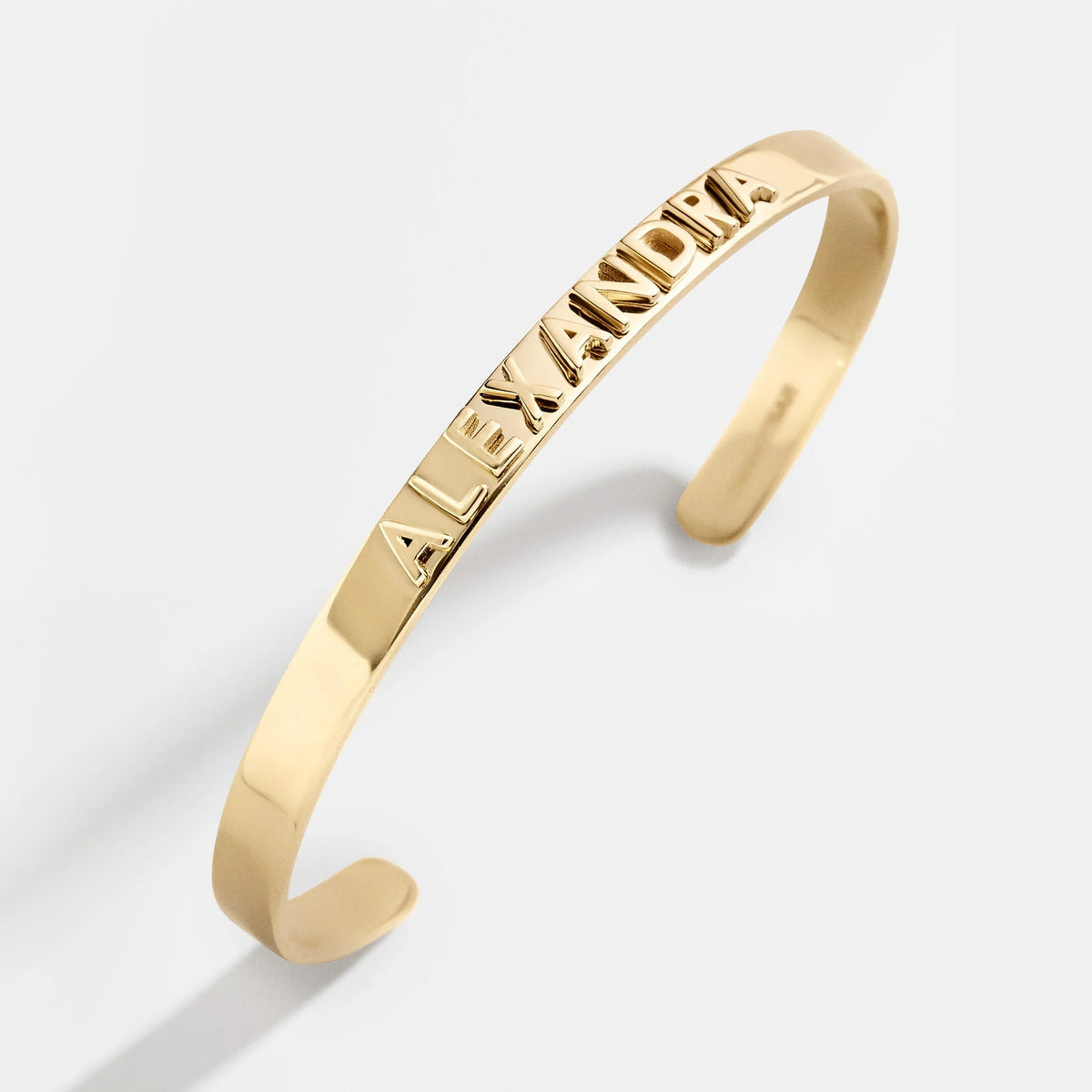 14K Gold Custom Cuff Bracelet