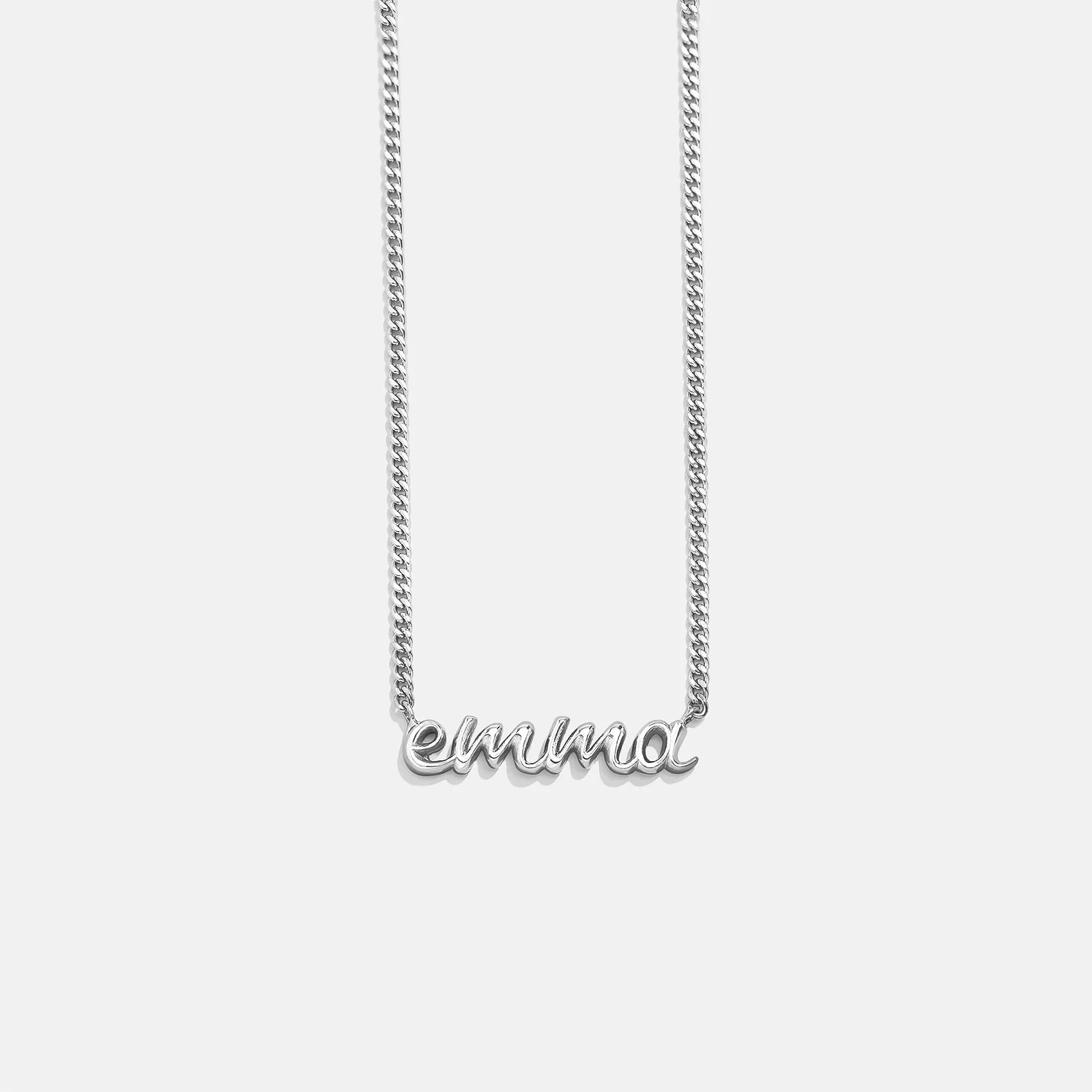 14K Gold Custom Nameplate Necklace - 3D Script