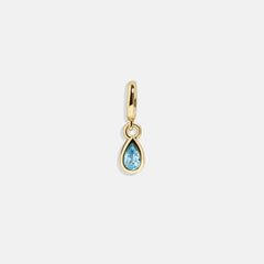 Birthstone Cluster Charm - Blue Zircon
