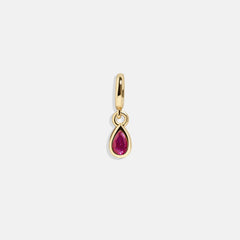 Birthstone Cluster Charm - Garnet