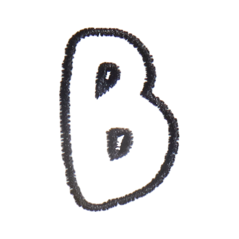 B - Bubble Letter